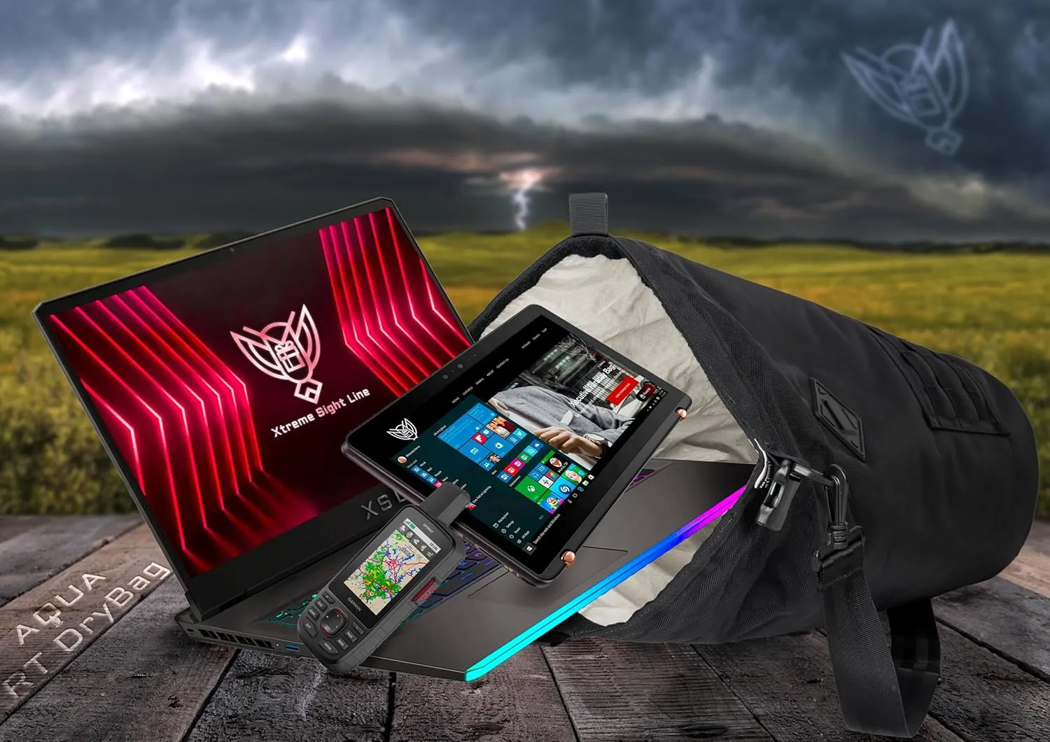 ~ AQUA RT Dry Bag~ Water-Proof Faraday Dry Bag for Laptops, Tablets, and Mid-Size Electronics ~ Tracking/Hacking Defense ~ Backwoods Camo