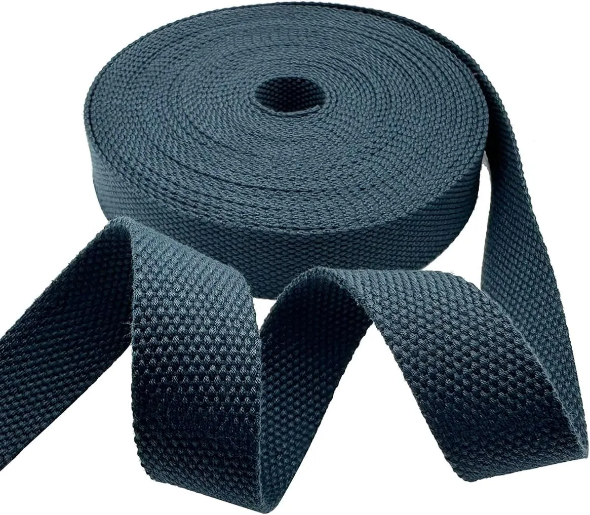1 Inch Heavy Cotton Webbing 10 Yard Webbing Straps for Bags Handles,Tote Bag Webbing，Cloth Belt,Making Outdoor Supplies