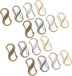 16pcs Adjustable Metal Chain Buckles for Bag Strap Shaped Design Easy to Use Portable Buckles for Handbag Adjustment Compact and Versatile DIY Bag Supply