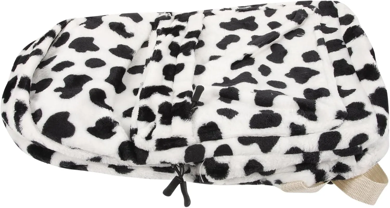 1pc Bag Mom Cute Soft Print Tote Plush White