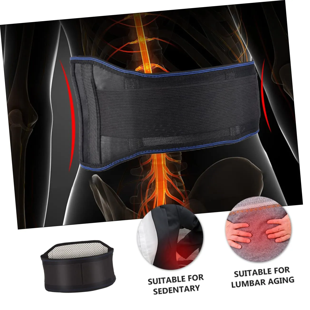 1PC Self Heating Lumbar Support Belt for Winter Belly Band for Warm Abdominal Brace for Cold Discomfort Fits Waist