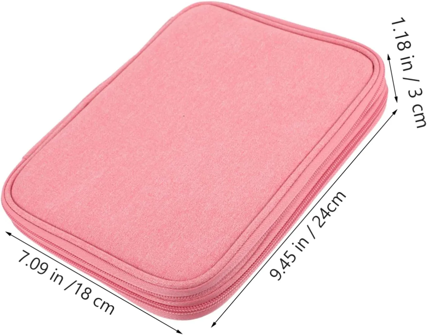1pc Waterproof Storage Bag Travel Tidy Electronic Bags Small Tech Compatible Pouches Container Accessories Multifunctional Organizer Waterproof New Fabric Pink