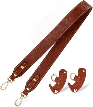 1Set Leather Bag Strap Wide Cowhide Shoulder Strap with Durable Purse Making Supplies for Handbags and Purses