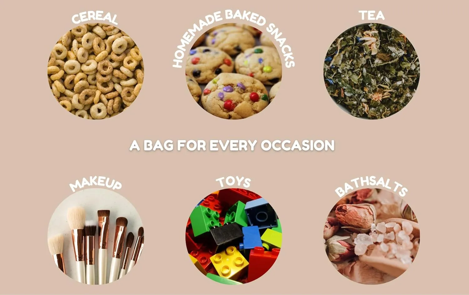 24/7 Bags- 100 Pack, Kraft Paper Stand Up Pouch Bag- 7.8" x 10", Resealable Zip-Lock with Front Window, Zero BPA, Easy Tear Notch, Self Stand Up, Food Grade Interior Coating