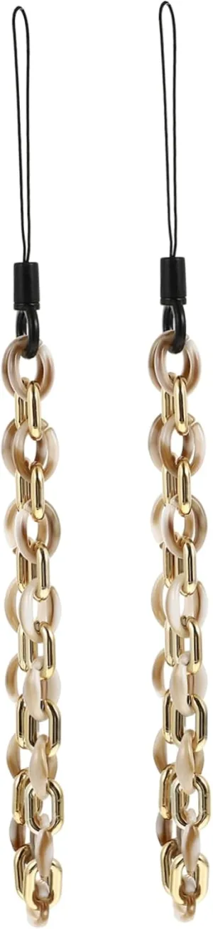 2Pcs Creative Mobile Phone Hanging Chain Acrylic Lost Decor for Keys Bags Phones Design Durable Material DIY Accessory for Unique Style