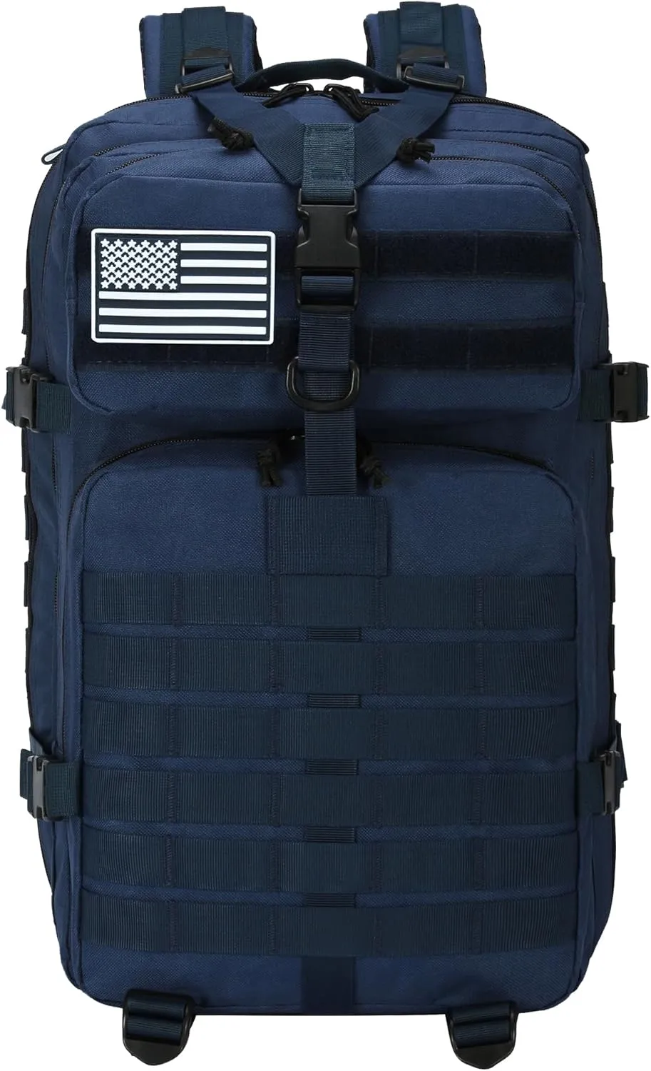 45L Tactical Backpack for Men & Women,Military Molle Rucksack with 900D Fabric,3-Day Bug Out Bag,Hiking Trekking Gym Emergency Survival Backpack(45L blue)
