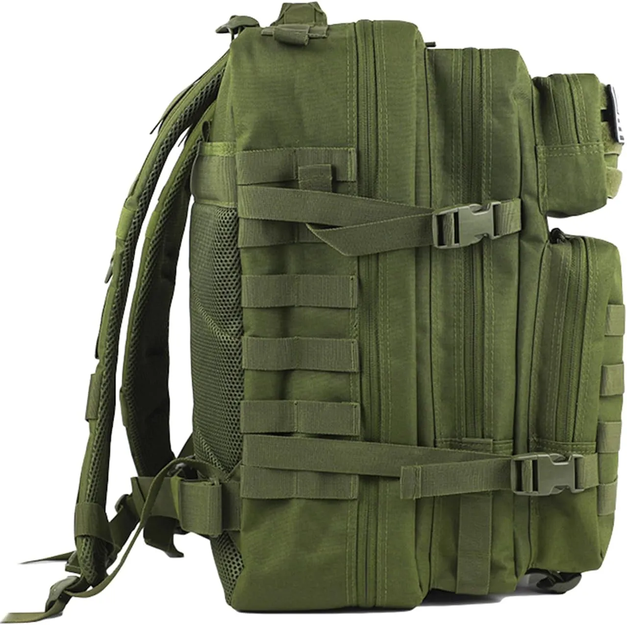 45L Tactical Backpack for Men & Women,Military Molle Rucksack with 900D Fabric,3-Day Bug Out Bag,Hiking Trekking Gym Emergency Survival Backpack(army green)