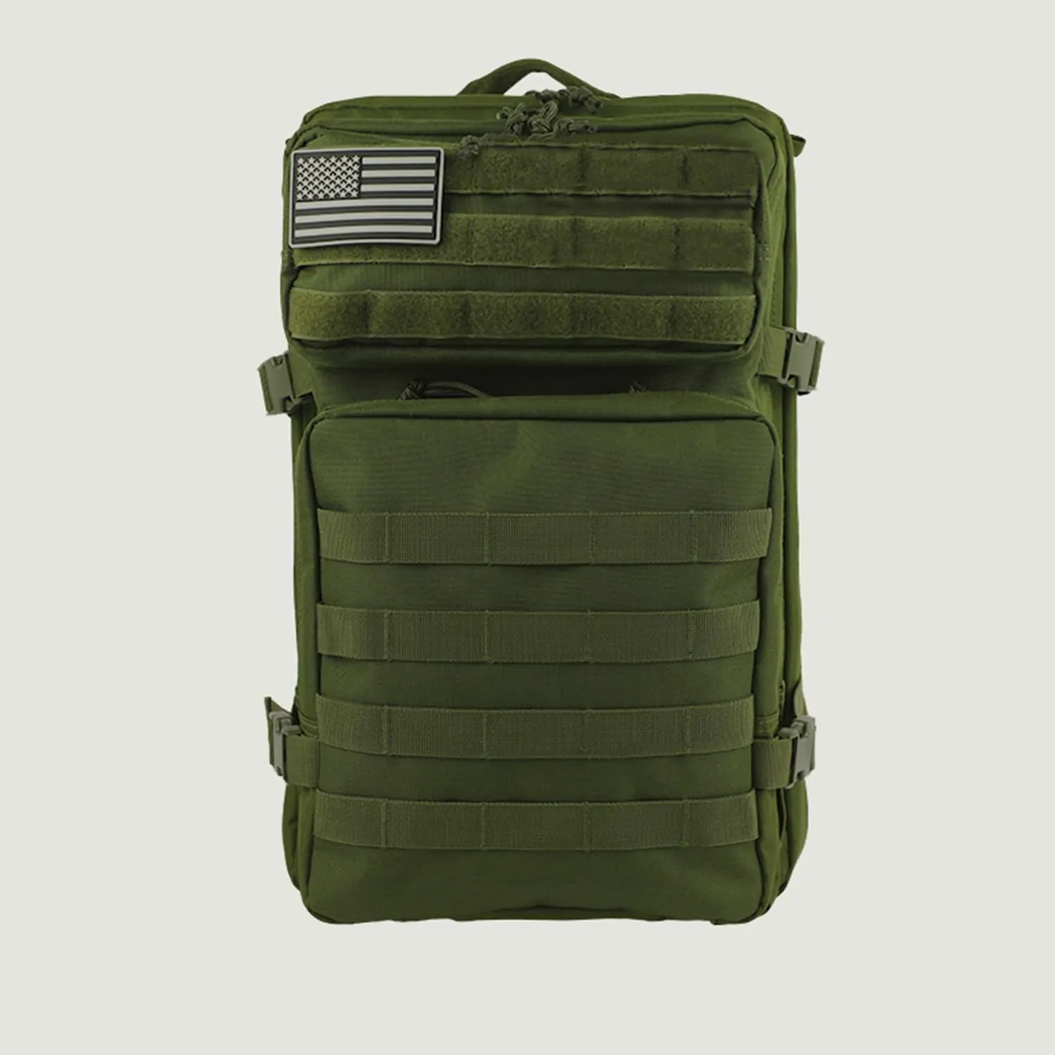 45L Tactical Backpack for Men & Women,Military Molle Rucksack with 900D Fabric,3-Day Bug Out Bag,Hiking Trekking Gym Emergency Survival Backpack(army green)