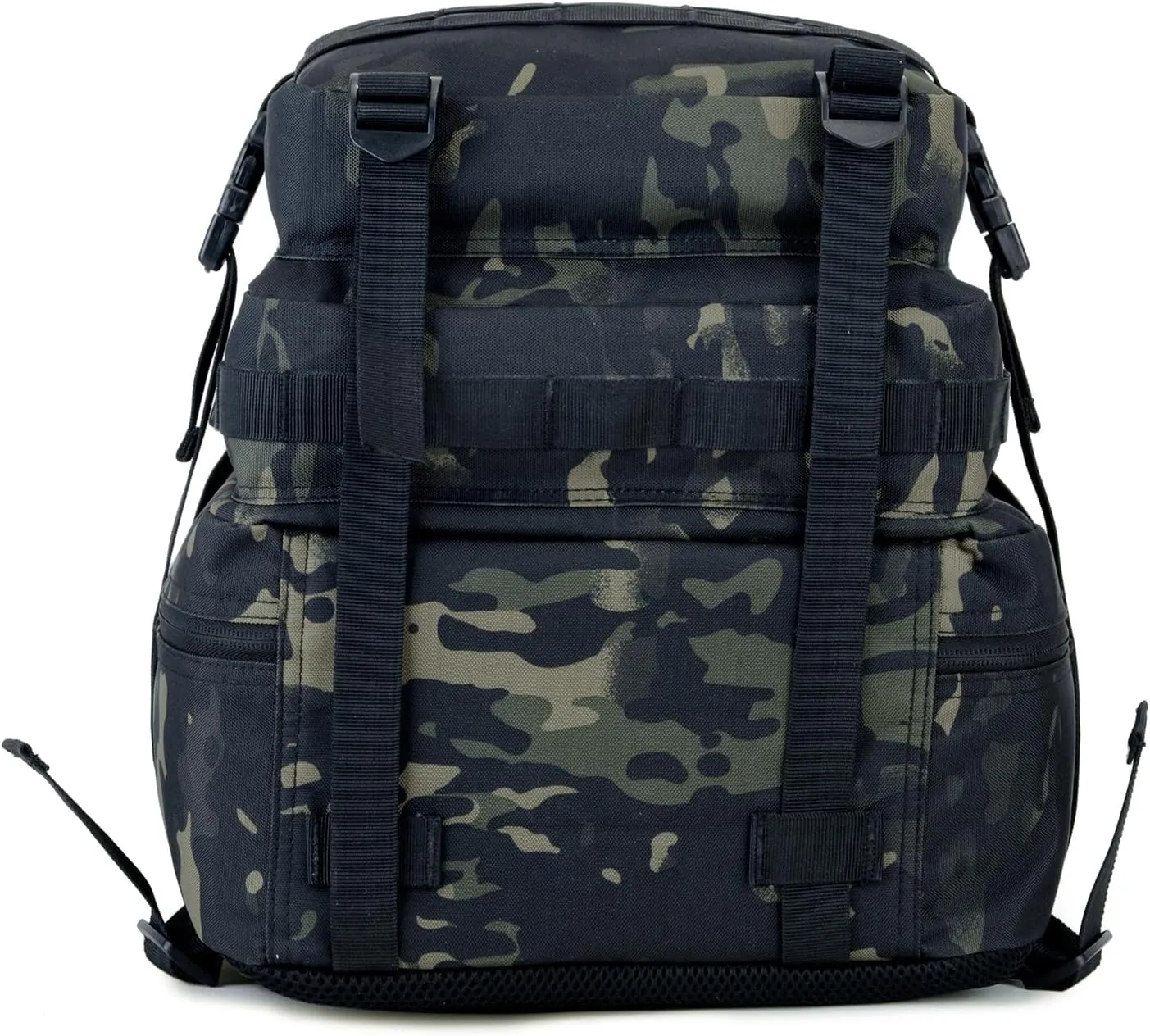 45L Tactical Backpack for Men & Women,Military Molle Rucksack with 900D Fabric,3-Day Bug Out Bag,Hiking Trekking Gym Emergency Survival Backpack(Black-cp)