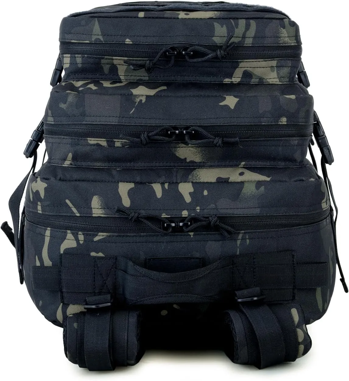 45L Tactical Backpack for Men & Women,Military Molle Rucksack with 900D Fabric,3-Day Bug Out Bag,Hiking Trekking Gym Emergency Survival Backpack(Black-cp)