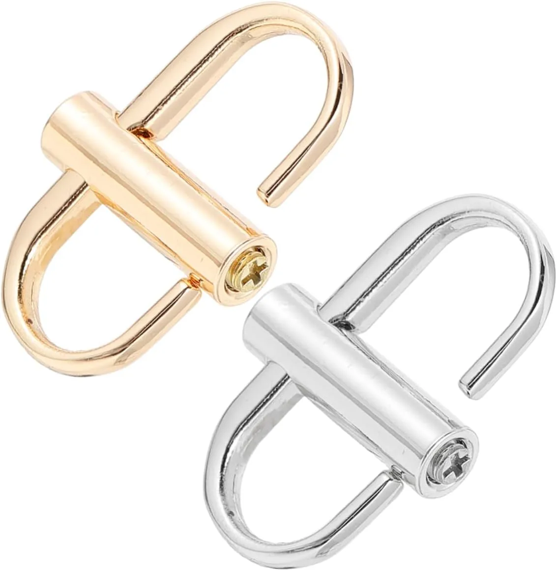 4Pcs Metal Chain Bag Adjustment Buckles for DIY Sewing Lightweight Skid Strap Accessories for Belts Harnesses Luggage and Backpacks Plating Design