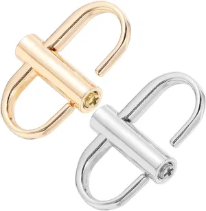 4Pcs Metal Chain Bag Adjustment Buckles for DIY Sewing Lightweight Skid Strap Accessories for Belts Harnesses Luggage and Backpacks Plating Design