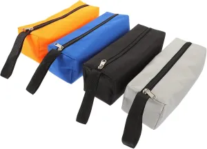 4pcs Small Tool Bag Canvas Tool Bag Organizer for Hardware Heavy Duty Zipper