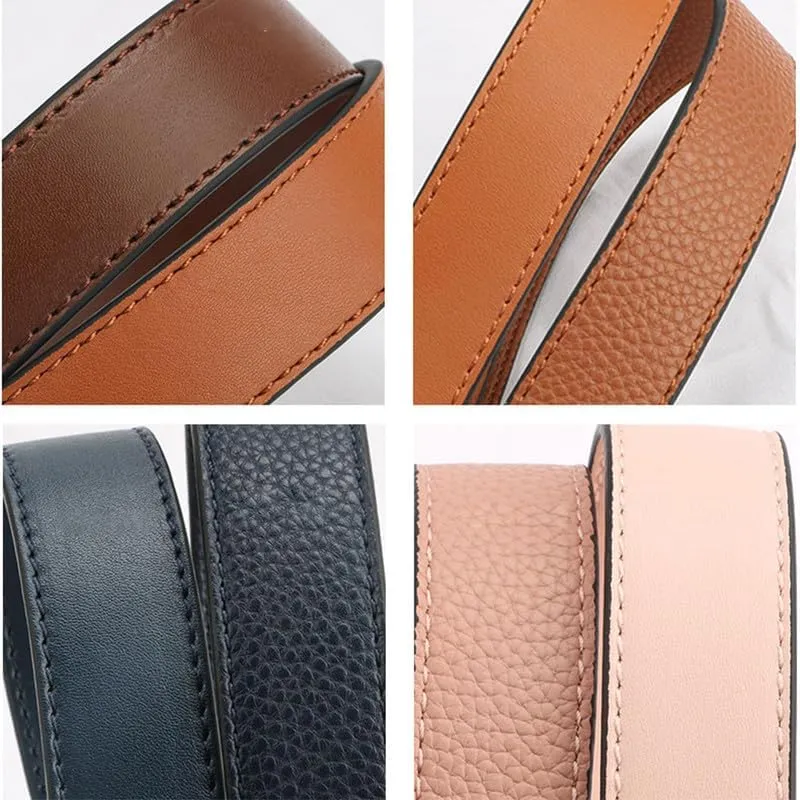 50.39" Purse Straps Replacement Crossbody Bag Strap Purse Straps Adjustable Replacement Straps Light Gold Clasp Blue Litchi