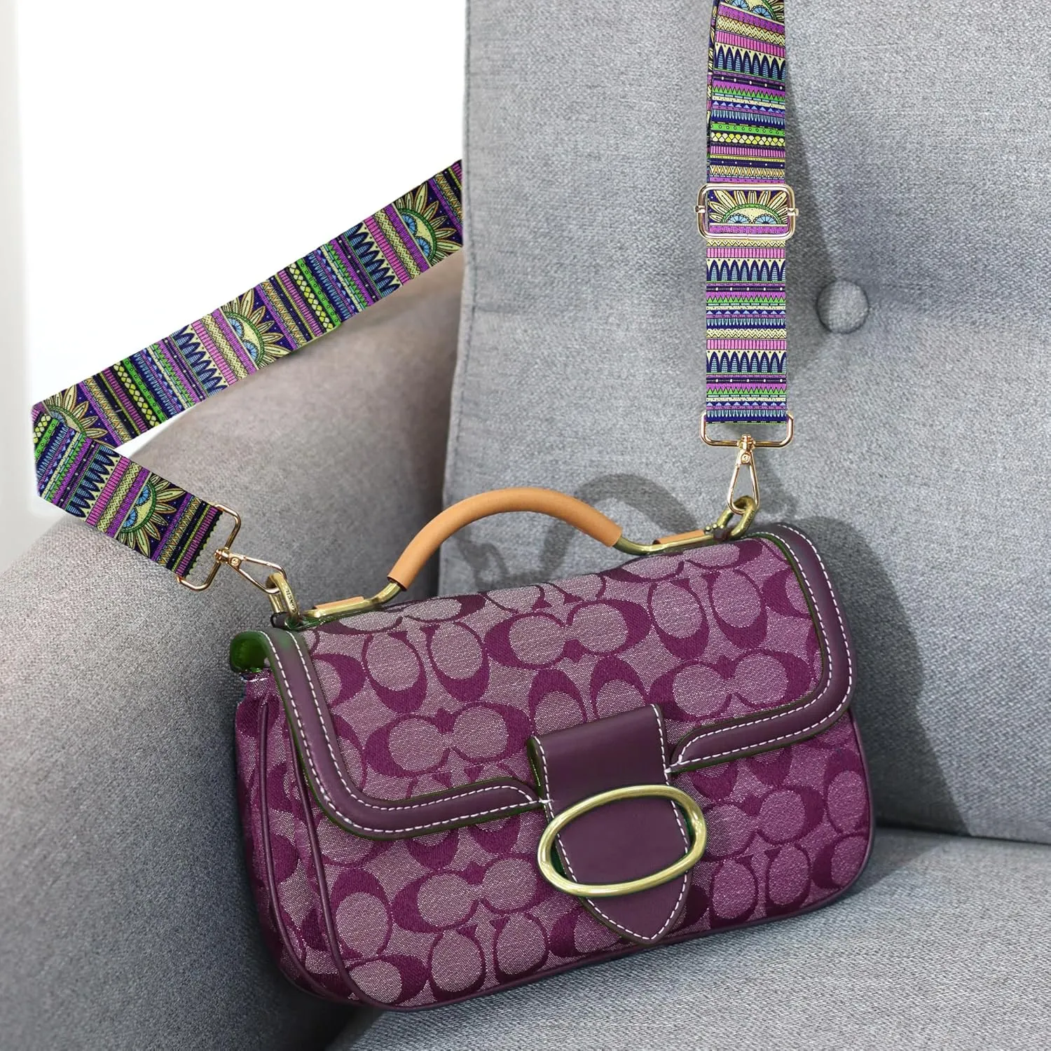 6 Pieces Purse Straps Replacement Crossbody Straps for Purses 1.5 Inches Purse Strap for Handbags Shoulder Strap