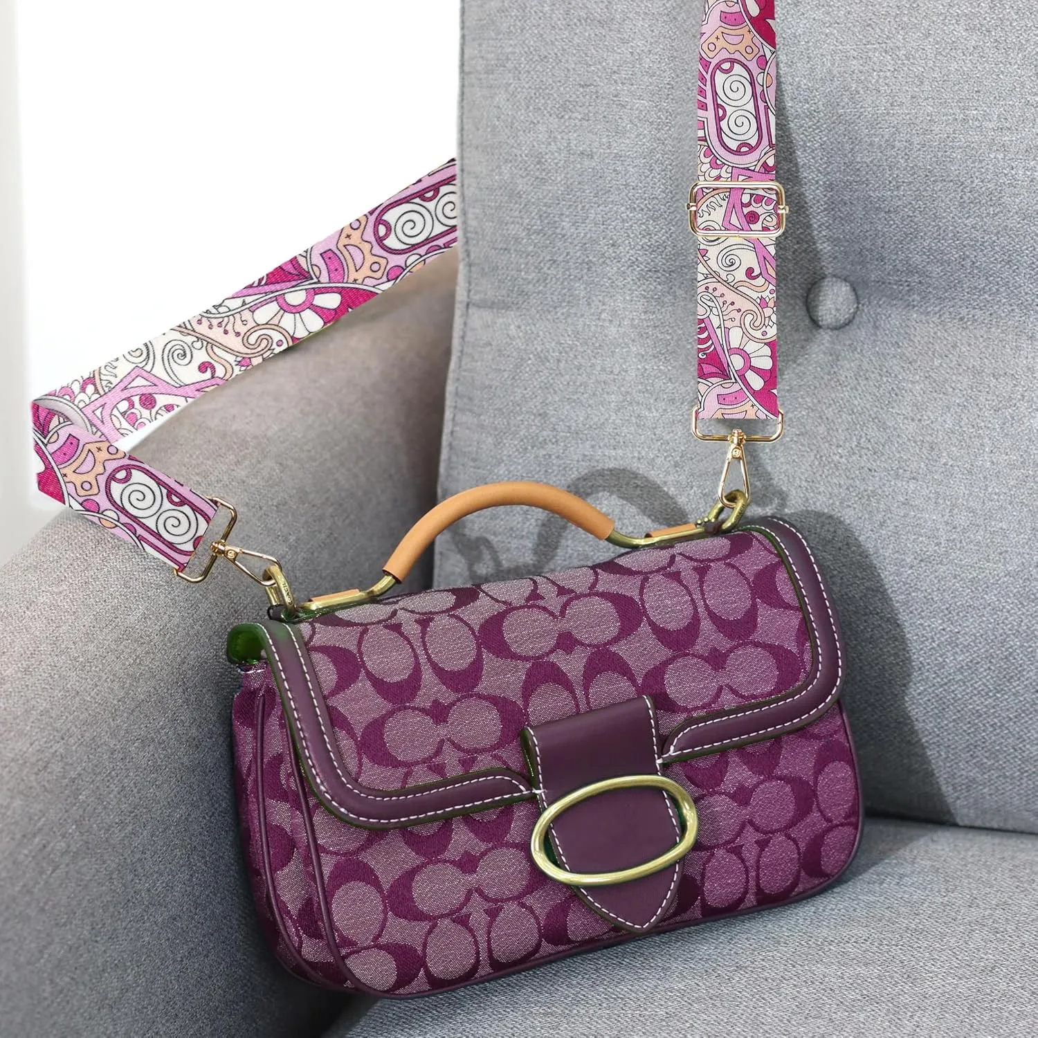 6 Pieces Purse Straps Replacement Crossbody Straps for Purses 1.5 Inches Purse Strap for Handbags Shoulder Strap