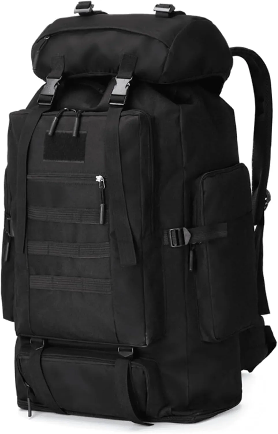 80L/100L Hiking Backpack for Camping Backpack Military Rucksack Molle 5 Days Assault Pack for Climbing Trekking (Black,100L)