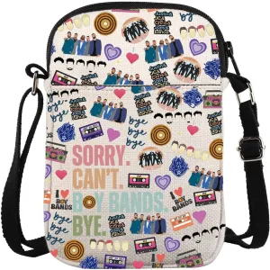 90s Bands Crossbody Bag 90s Music Lover Carry On Bag Band Fans Gift Old School Music Gift Funny Band Reunion Gift