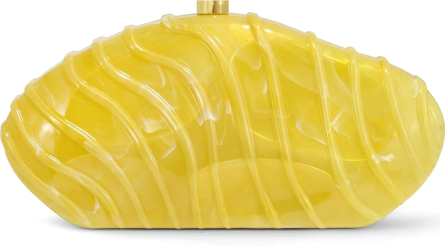 Acrylic Clutch Purse for Women Evening Bag, Irregular Shell Acrylic Purse Box Clutch with Chain for Party Wedding Prom