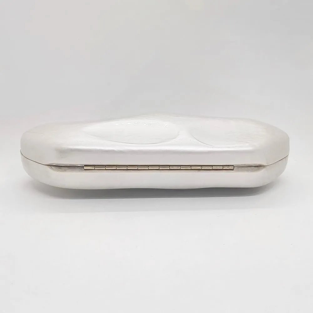 Acrylic Shell Clutch Purse for Women Metallic Evening Bag Large Designer Acrylic Handbag for Wedding Party Prom