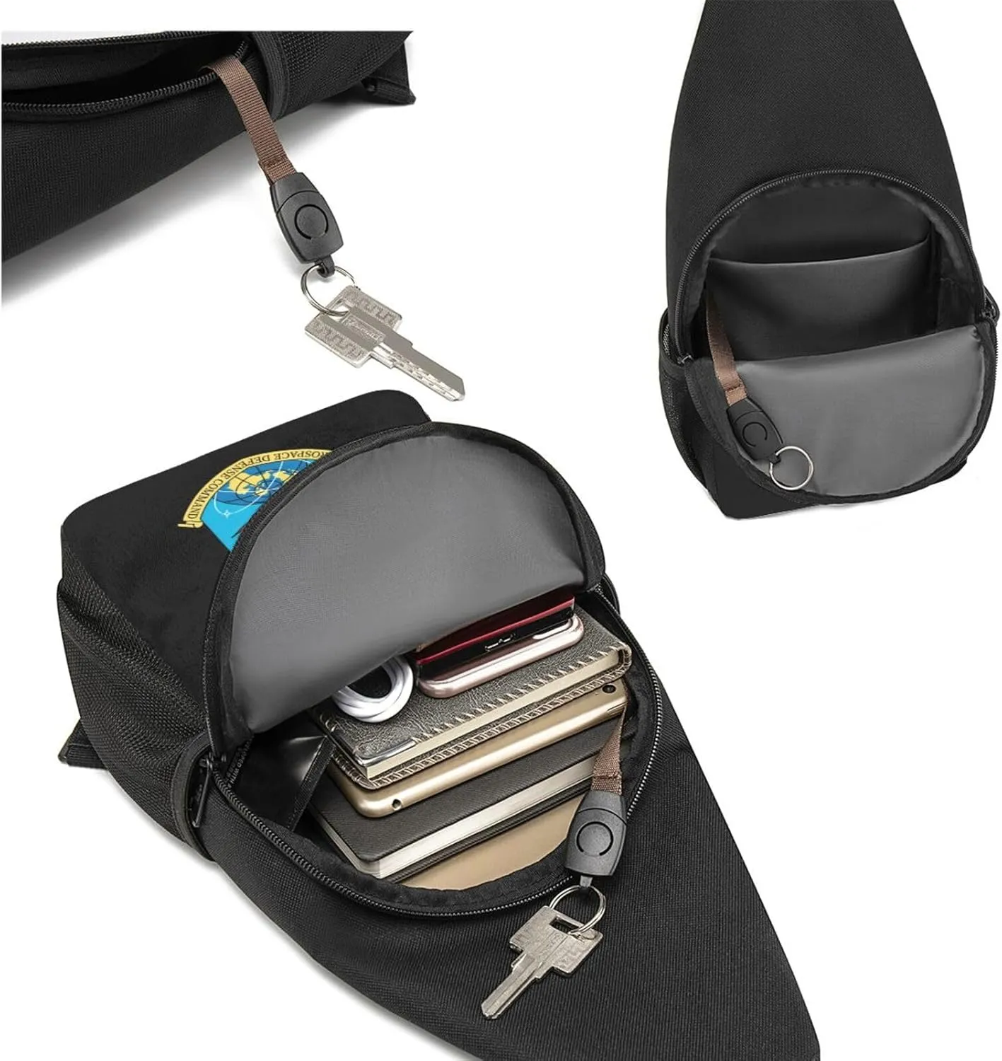 Air Defense Command Adjustable Fanny Pack Waist Bag For Travel Sports