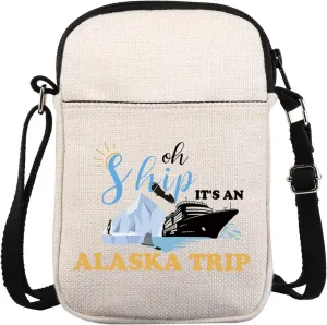Alaska Trip Messenger Bag Alaska Vacation Gift Alaska Journey Gift Cruise Ship Gift Oh Ship It Is Alaska Trip Carry-on Bag