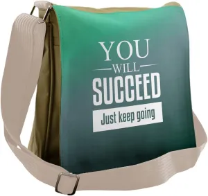 Ambesonne Wording Messenger Bag, About Ambition, Unisex Cross-body
