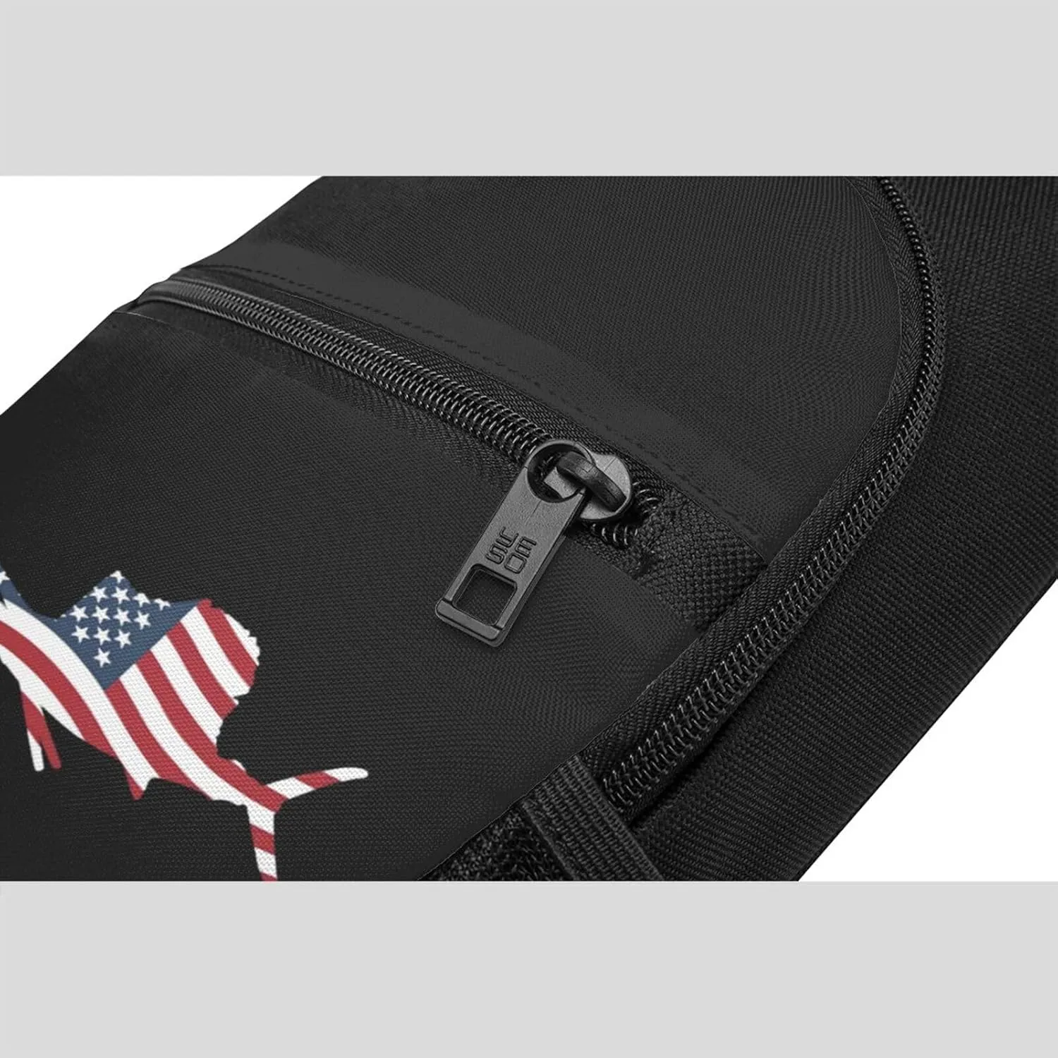 American Flag Sailfish Fish Adjustable Fanny Pack Waist Bag For Travel Sports
