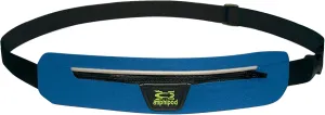 Amphipod AirFlow MicroStretch Belt, Ultra-Light Minimalist Runners Waist Pack Bag for Running, Jogging, Men & Women - Blue/Silver - OS