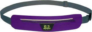 Amphipod AirFlow MicroStretch Belt, Ultra-Light Minimalist Runners Waist Pack Bag for Running, Jogging, Men & Women - Purple/Silver - L