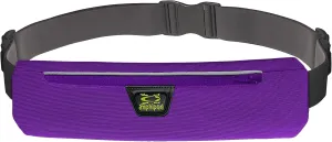 Amphipod AirFlow MicroStretch Plus Belt, Ultra-Light Minimalist Runners Waist Pack Bag for Running & Walking, Men & Women - Purple/Silver