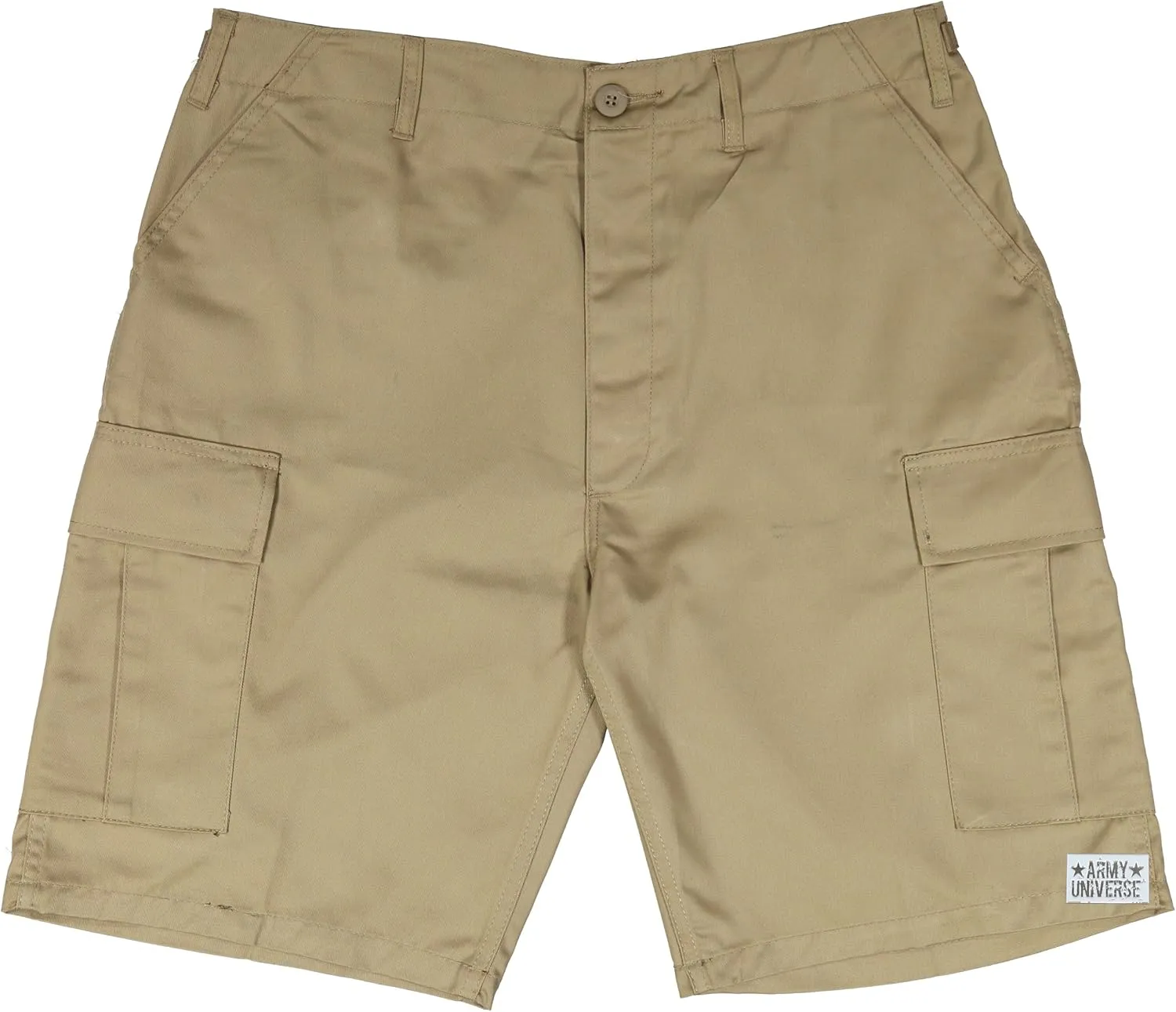 Army Universe Mens Tactical Cargo BDU Shorts Six Pocket Army Navy Military Camo Stylish Button Fly Uniform Work Shorts
