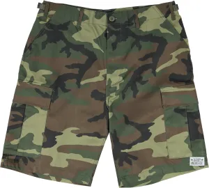 Army Universe Mens Tactical Cargo BDU Shorts Six Pocket Army Navy Military Camo Stylish Button Fly Uniform Work Shorts