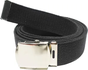 ARMYU Army Web Belt 100% Cotton Canvas Military Color Webbed Belts with Slider Buckle 54" Long