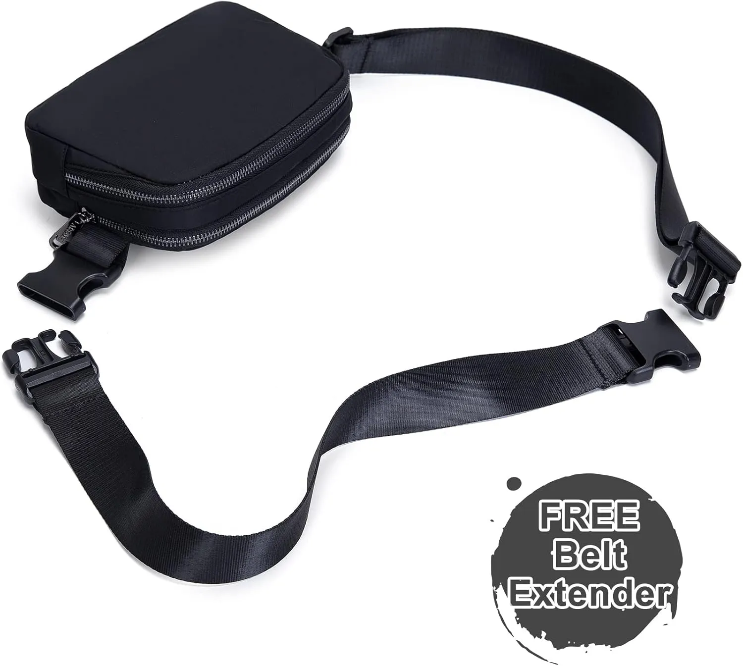AROME Mini Belt Bag for Women, Fashion Waist Packs Fanny Pack Crossbody Bags with Strap Extender for Women Men, Waterproof Waist Bag Hip Bum Bag for Casual Travel Running Hiking Outdoor Sports