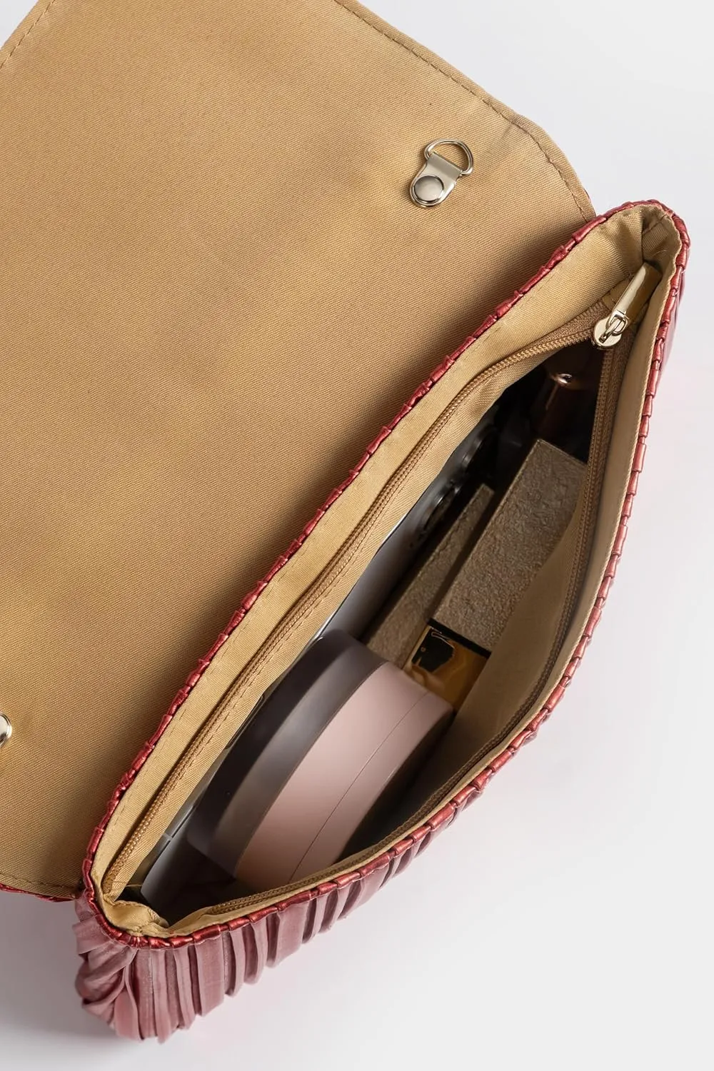 BABEYOND Clutch Purses for Women - Evening Bag Pleated Flap Clutch for Formal Party Cocktail Prom Wedding Handbags