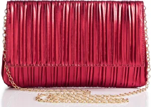 BABEYOND Clutch Purses for Women - Evening Bag Pleated Flap Clutch for Formal Party Cocktail Prom Wedding Handbags