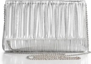 BABEYOND Clutch Purses for Women - Evening Bag Pleated Flap Clutch for Formal Party Cocktail Prom Wedding Handbags