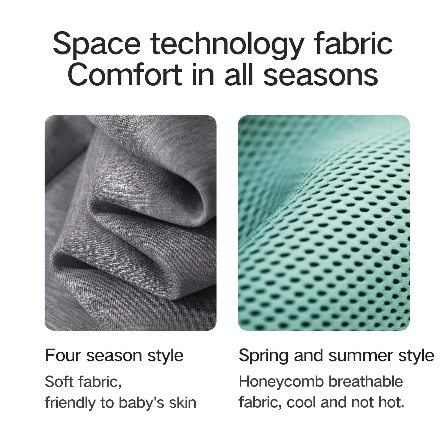 Baby Carrier Newborn to Toddler,Newborn Carrier(7-44lbs), Cozy Baby Wrap Carrier, with Hook&Loop for Easily Adjustable, Soft Fabric,Breathable Grey