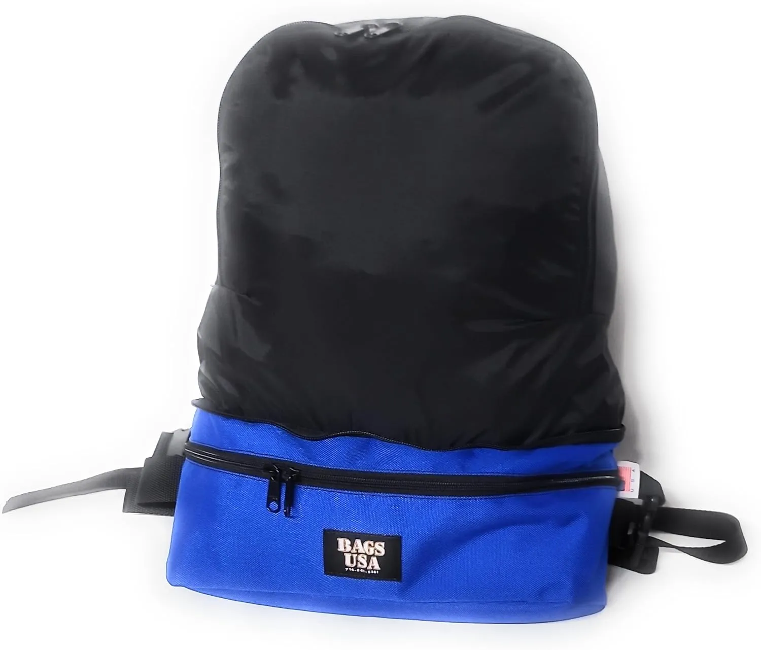 Backpack/Fanny Pack Convertible.top Portion Folds Inside,2-in-1 Expandable Waist Backpack