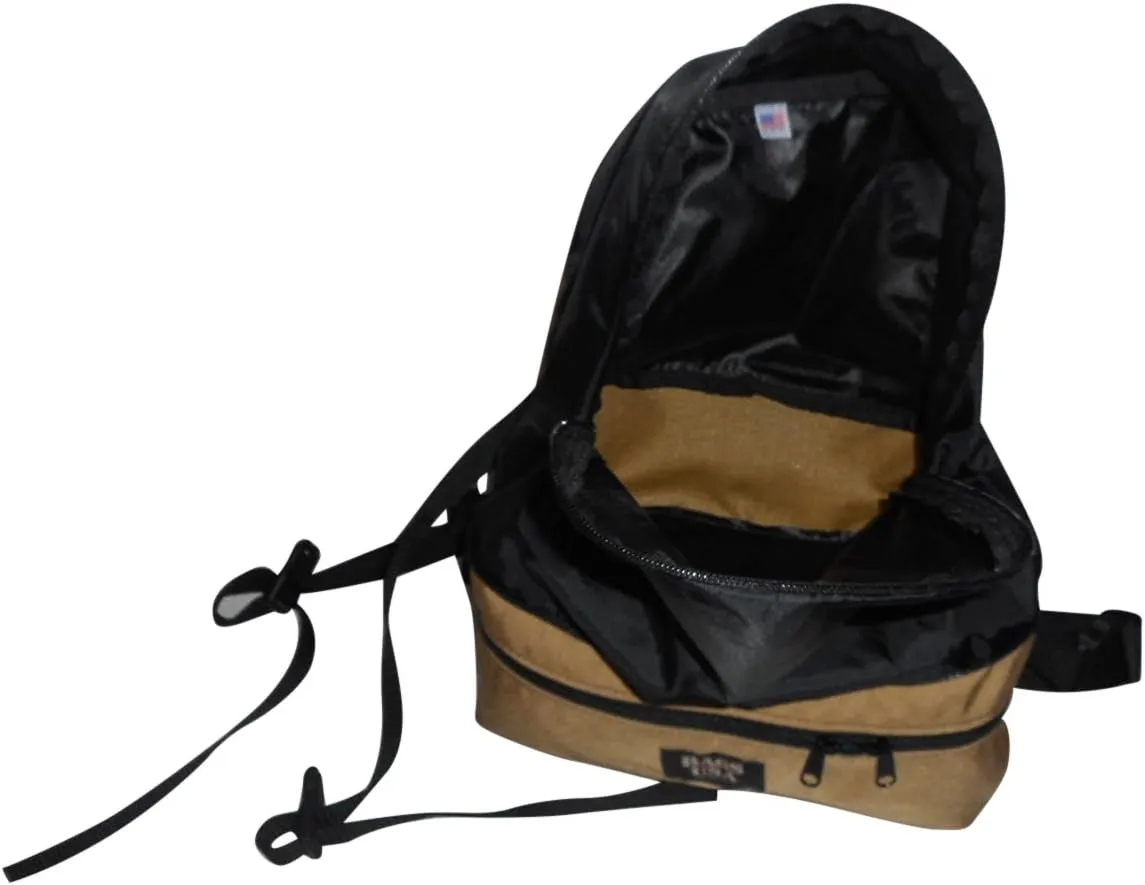 Backpack/Fanny Pack Convertible.top Portion Folds Inside,2-in-1 Expandable Waist Backpack