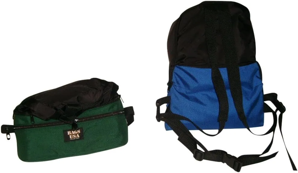 Backpack/Fanny Pack Convertible.top Portion Folds Inside,2-in-1 Expandable Waist Backpack