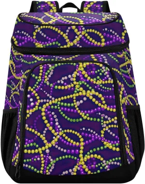 Beads Cooler Backpack Soft Cooler Bag Insulated Cooler Bag Leakproof Camping Cooler Backpack for Men Women to Work