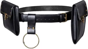 Belt Pouch Purse Renaissance Costume Accessories LARP Cosplay Waist Bag Fanny Pack Hiking Festival Casual Daypack