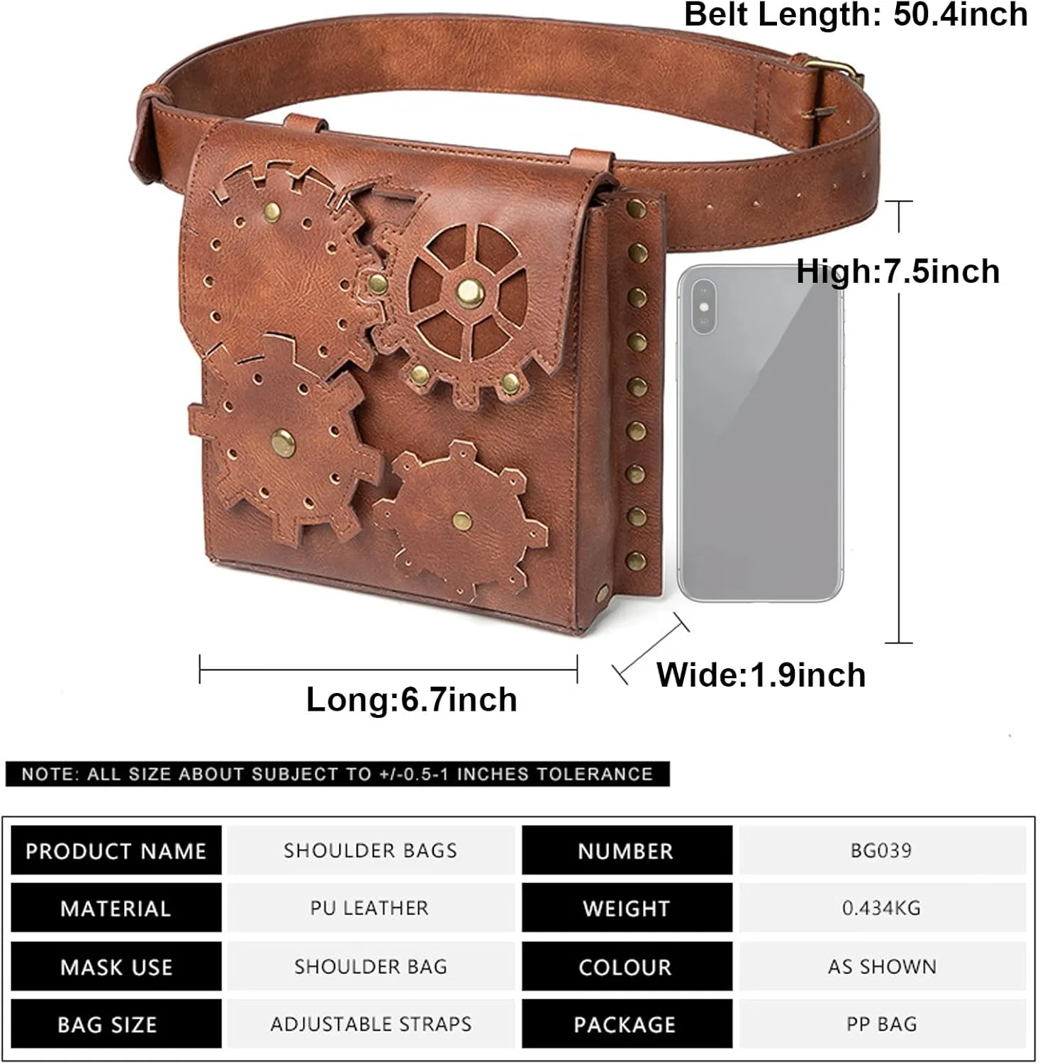 Belt Pouch Purse Renaissance Costume Accessories LARP Cosplay Waist Bag Fanny Pack Hiking Festival Casual Daypack