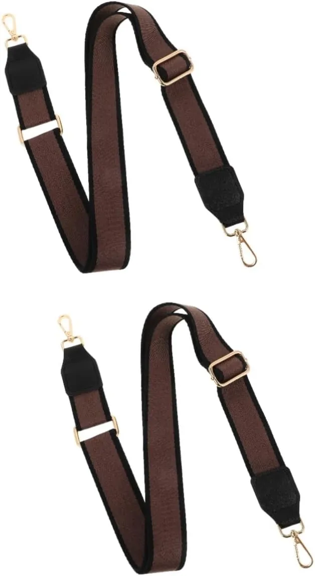 BESTYASH 2pcs Elegant Women's Bag Strap Wide Shoulder Bag Belt Clasp Comfortable Straps Chain Purse