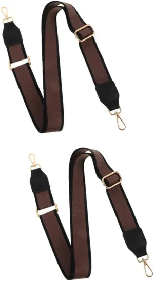 BESTYASH 2pcs Elegant Women's Bag Strap Wide Shoulder Bag Belt Clasp Comfortable Straps Chain Purse