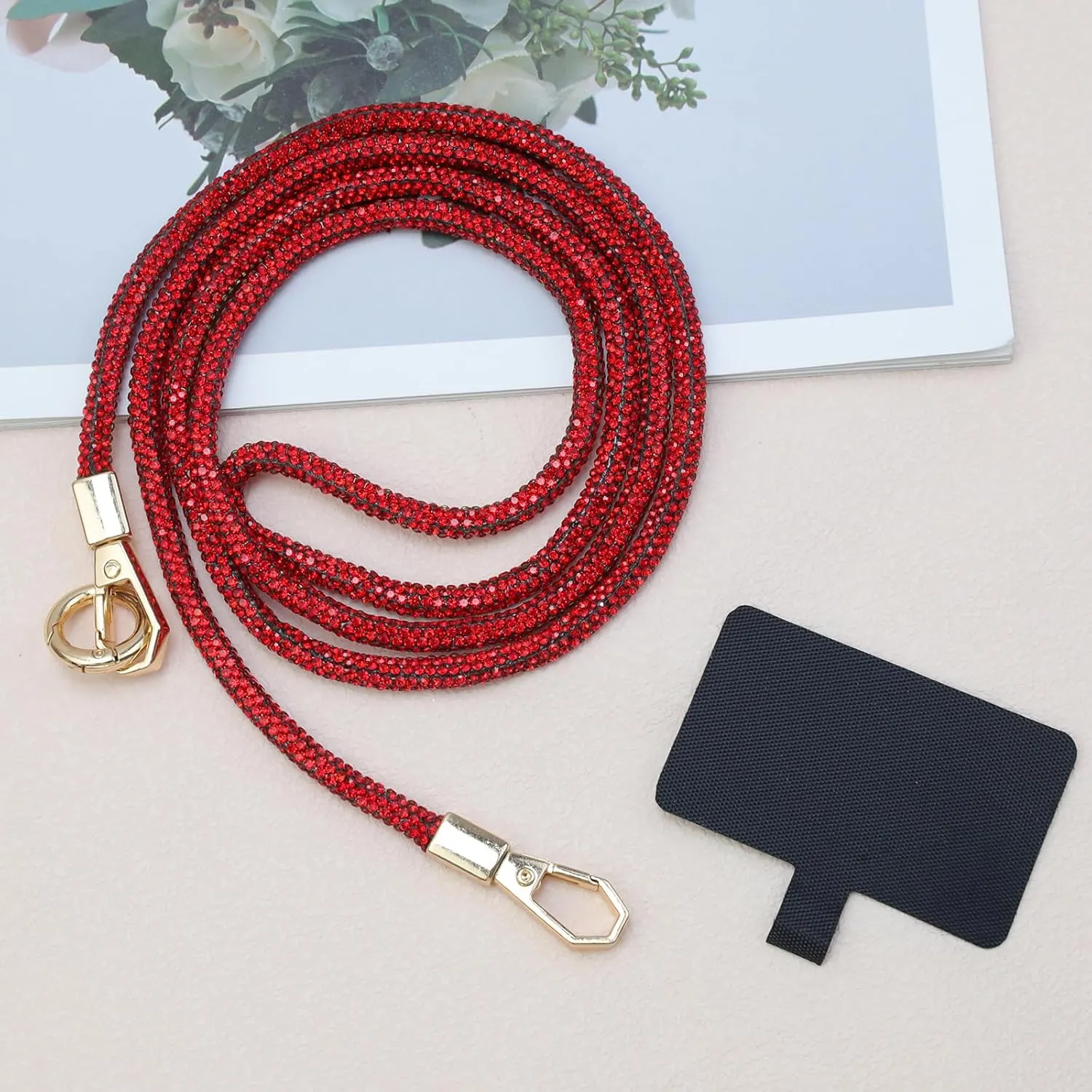 Bling Shoulder Strap Replacement Belt Phone Lanyard Crossbody for Most Mobile Phones and Bags