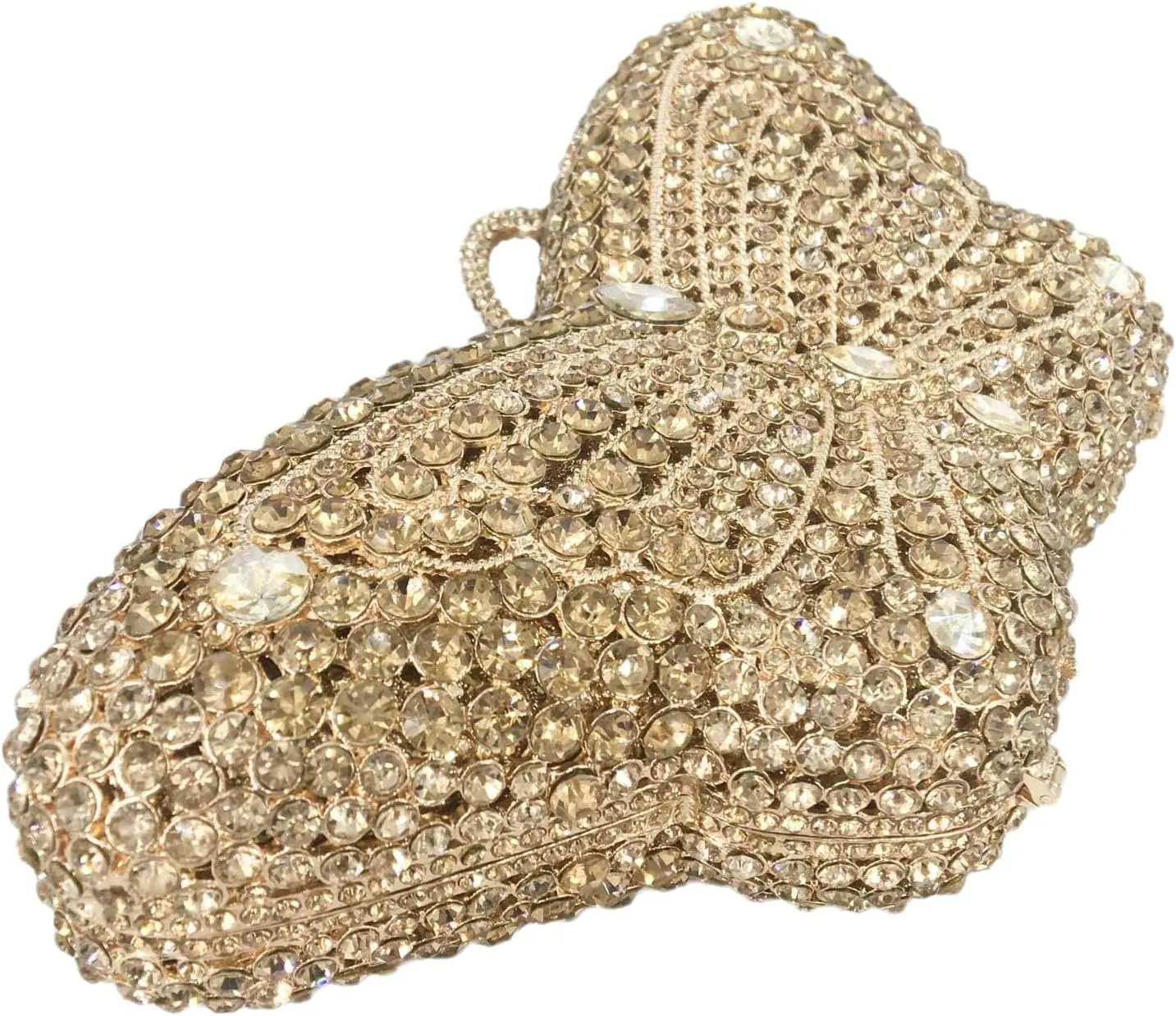 Boutique De FGG Butterfly Crystal Clutch Bags Women Evening Bag Party Rhinestone Handbags Bridal Crystal Clutch Purses,Mini