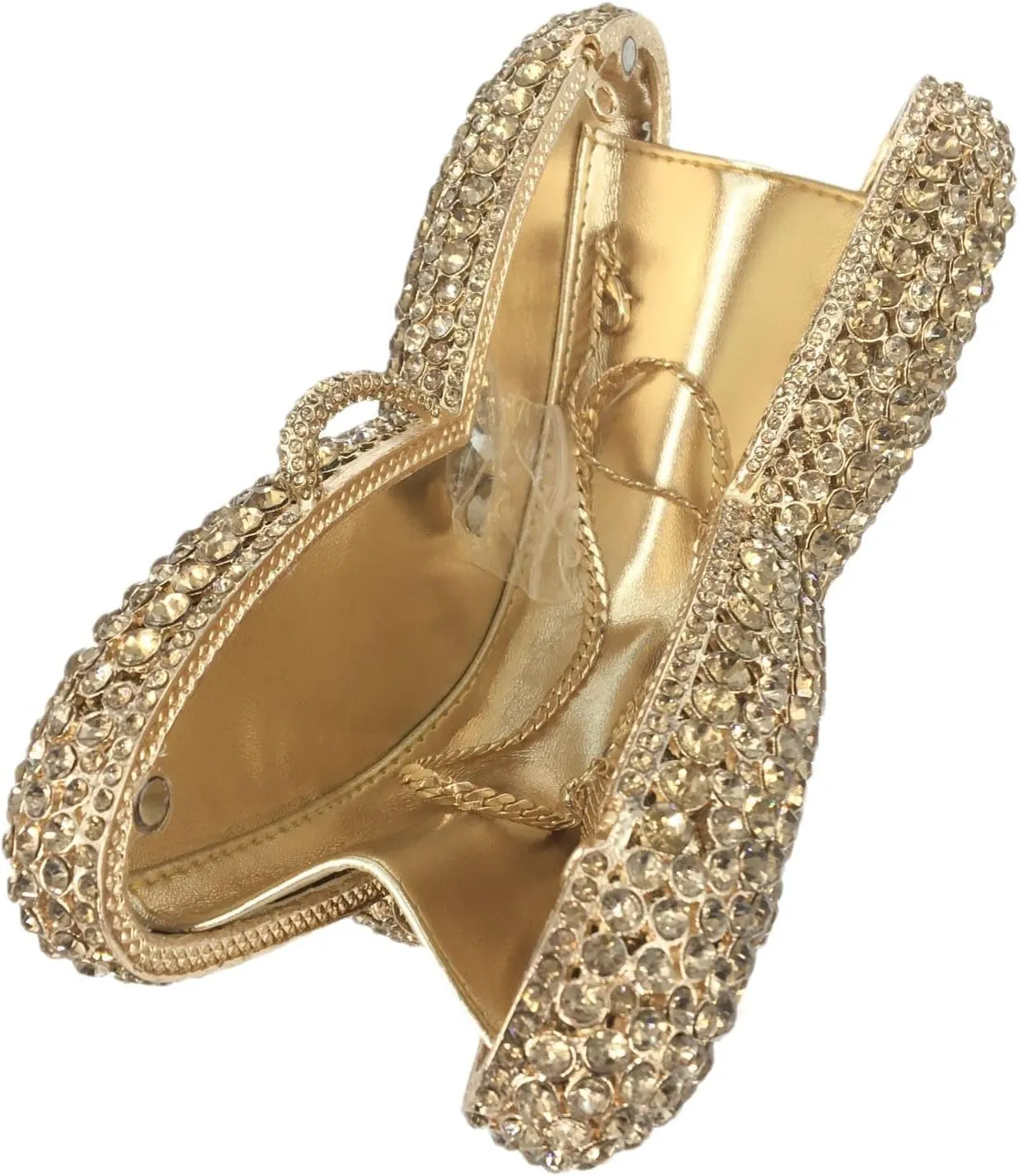 Boutique De FGG Butterfly Crystal Clutch Bags Women Evening Bag Party Rhinestone Handbags Bridal Crystal Clutch Purses,Mini